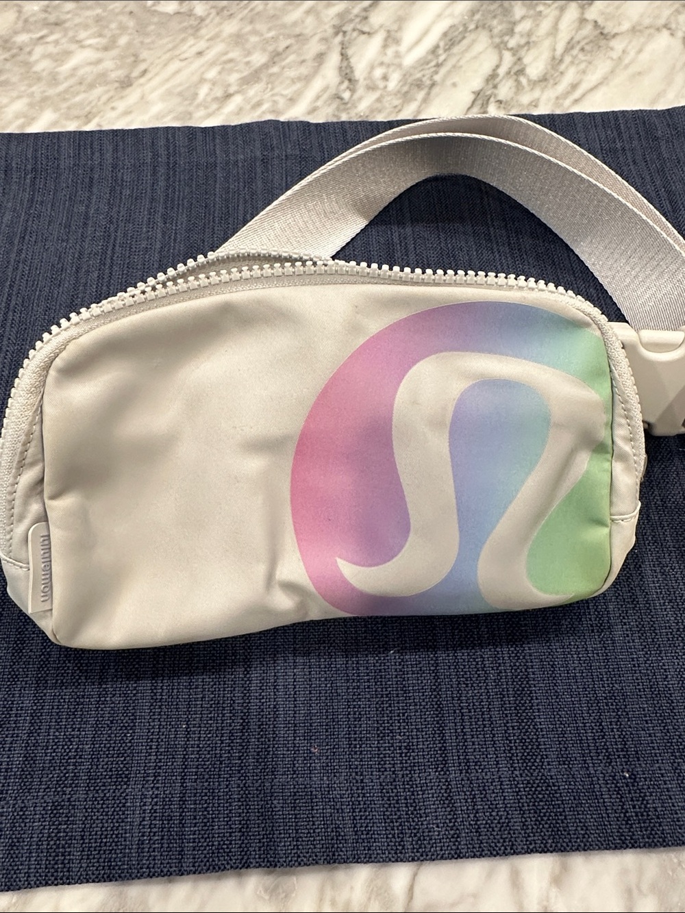 lululemon athletica Crossbody Bag with Pastel Rainbow Logo